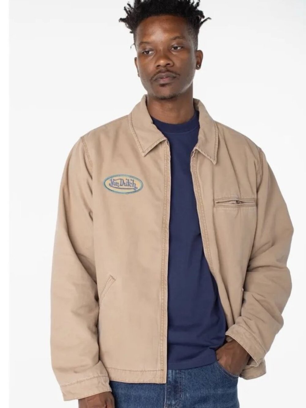 East Lined Quilted Worker Jacket Von Dutch
